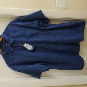 New W tags Van Heusen Hawaii floral mens button up short sleeve shirt size XXL